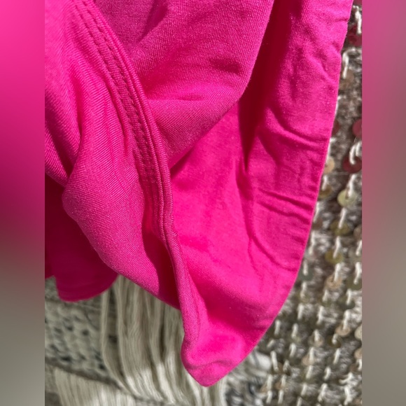 🩷 NWT J Crew hot pink knit tank stretch sz M - Picture 9 of 9